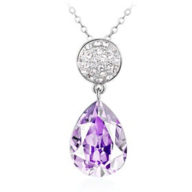 ZMC Women's Light Purple Pendant Necklace - ZMC STORE