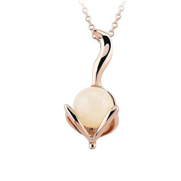 ZMC Women's White Pendant Necklace