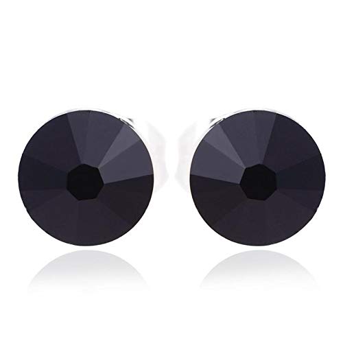ZMC Women's Rhodium Plated Swarovski Crystals Stud Earrings, Silver/Light freeshipping - ZMC STORE