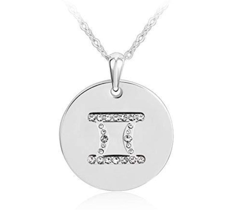 ZMC Women's White Gemini Pendant Necklace (Horoscope) - ZMC STORE