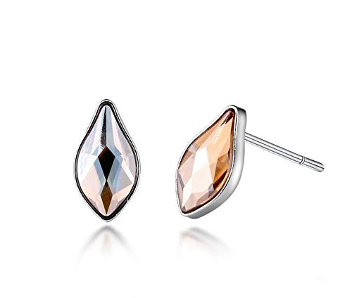 ZMC Women's Rhodium Plated Swarovski Crystals Stud Earrings, freeshipping - ZMC STORE