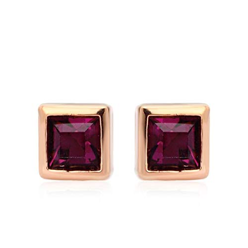 ZMC Women's Rose Gold Plated Swarovski Crystals Stud Earrings, Rose Gold/Hot - ZMC STORE