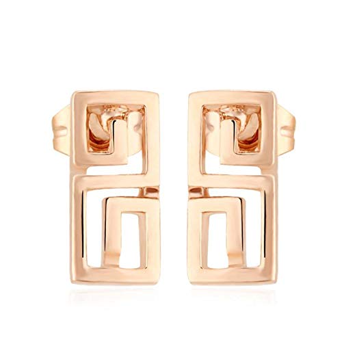 ZMC Women's Rhodium Plated Stud Earrings freeshipping - ZMC STORE