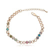 ZMC Rose Gold Plated Alloy Swarovski Crystals Chain Bracelet for Women - ZMC STORE