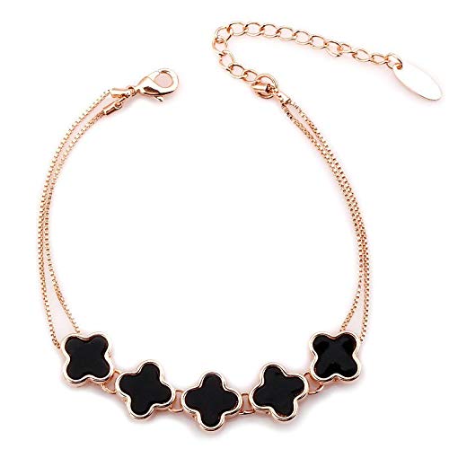 ZMC Rose Gold Plated Alloy Imitation Pearls Chain Bracelet for Women - ZMC STORE