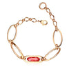 ZMC Rose Gold Plated Swarovski Crystals and Austrian Crystals Chain Bracelet for Women - ZMC STORE