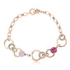 ZMC Rose Gold Plated Alloy Swarovski Crystals and Austrian Crystals Chain Bracelet for Women - ZMC STORE