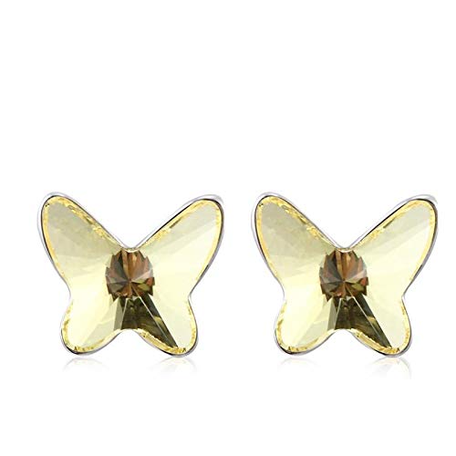ZMC Women's Rhodium Plated Swarovski Crystals Stud Earrings, Silver/ freeshipping - ZMC STORE
