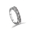 ZMC Women's Rhodium Plated Austrian Crystals Fashion Ring - L freeshipping - ZMC STORE