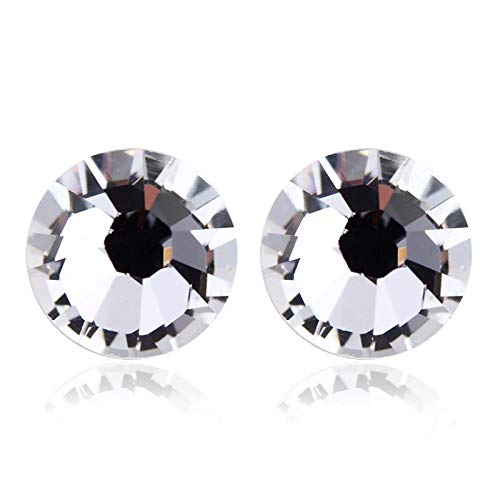 ZMC Women's Rhodium Plated Swarovski Crystals Stud Earrings, Silver/Light freeshipping - ZMC STORE