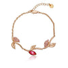 ZMC Rose Gold Plated Alloy Swarovski Crystals and Austrian Crystals Chain Bracelet for Women - ZMC STORE