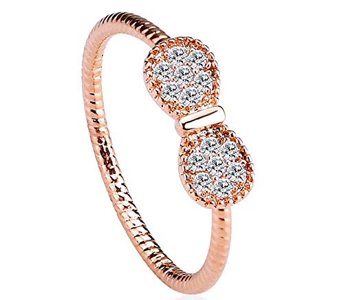 ZMC Women's Rose Gold Plated Alloy Austrian Crystals Fashion Ring - S freeshipping - ZMC STORE