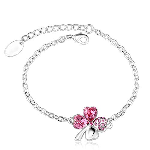 ZMC Rhodium Plated Swarovski Crystals and Austrian Crystals Chain Bracelet for Women - ZMC STORE