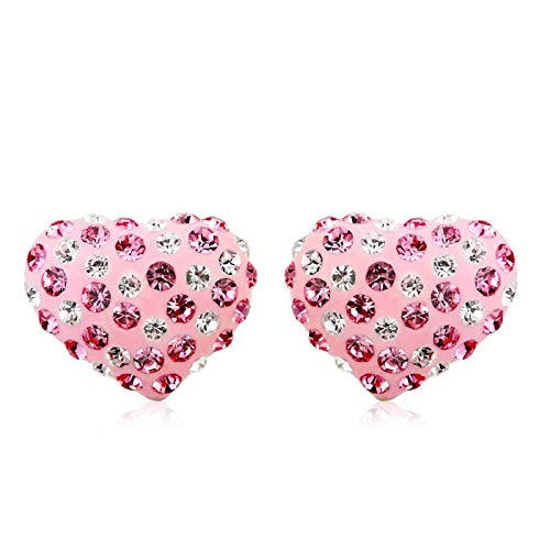 ZMC Women's Rhodium Plated Austrian Crystals Stud Earrings, Silver/ freeshipping - ZMC STORE