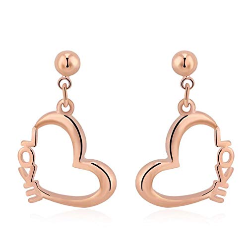 ZMC Women's Rose Gold Plated Alloy Dangle Earrings, Rose Gold freeshipping - ZMC STORE