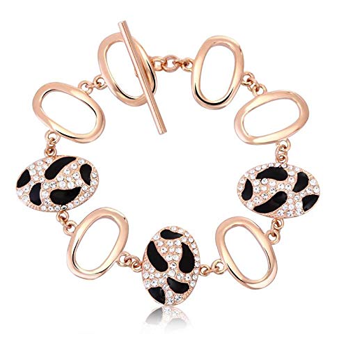 ZMC Rose Gold Plated Alloy Austrian Crystals Chain Bracelet for Women - ZMC STORE
