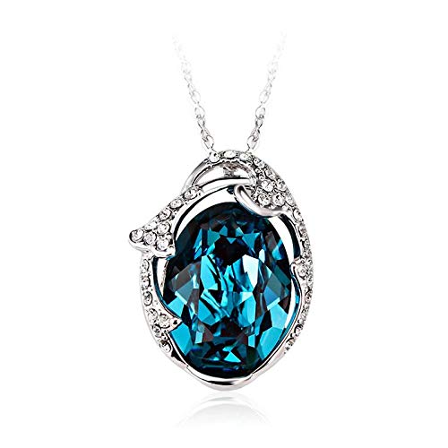 ZMC Women's Colorful Blue Pendant Necklace - ZMC STORE