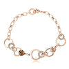 ZMC Rose Gold Plated Alloy Swarovski Crystals and Austrian Crystals Chain Bracelet for Women - ZMC STORE