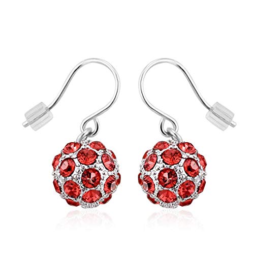 ZMC Women's Rhodium Plated Swarovski Crystals Drop Earrings, Silver/ freeshipping - ZMC STORE