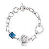 ZMC Rhodium Plated Swarovski Crystals and Austrian Crystals Chain Bracelet for Women - ZMC STORE