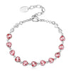 ZMC Rhodium Plated Swarovski Crystals Chain Bracelet for Women - ZMC STORE