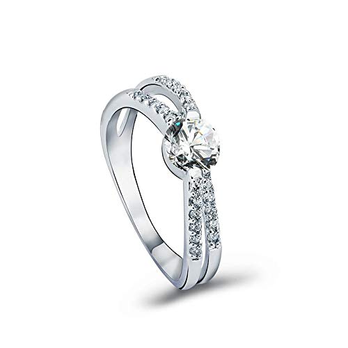 ZMC Women's Rhodium Plated Swarovski Crystals and Austrian Crystals Fashion Ring - L freeshipping - ZMC STORE