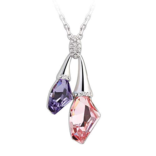 ZMC Women's Purple and Light Rose Pendant Necklace freeshipping - ZMC STORE