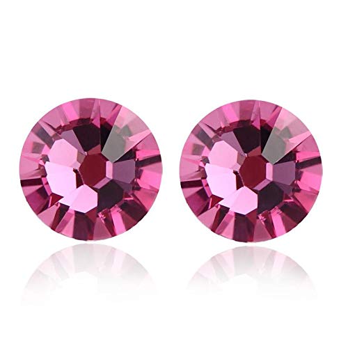 ZMC Women's Rhodium Plated Swarovski Crystals Stud Earrings, Silver/Light freeshipping - ZMC STORE
