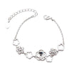 ZMC Rhodium Plated Swarovski Crystals and Austrian Crystals Chain Bracelet for Women - ZMC STORE