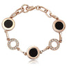 ZMC Rose Gold Plated Alloy Austrian Crystals Chain Bracelet for Women - ZMC STORE