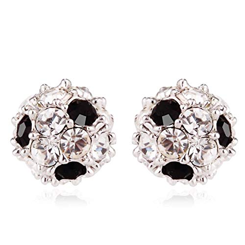 ZMC Women's Rhodium Plated Austrian Crystals Stud Earrings, Silver/ freeshipping - ZMC STORE