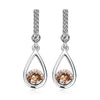 ZMC Women's Rhodium Plated Austrian Crystals and Swarovski Crystals Dangle Earrings, Silver/ freeshipping - ZMC STORE