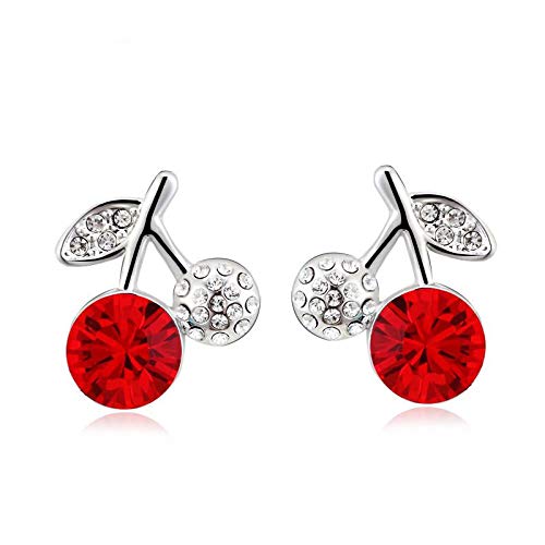 ZMC Women's Rhodium Plated Swarovski and Austrian Crystals Stud Earrings, Silver/Ocean freeshipping - ZMC STORE
