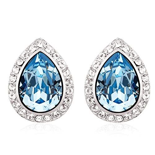ZMC Women's Rose Gold Plated Swarovski and Austrian Crystals Stud Earrings, Rose Gold/ - ZMC STORE